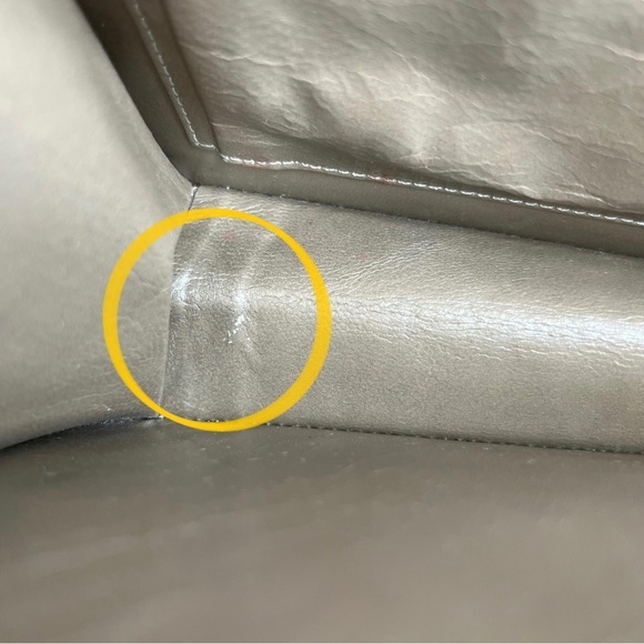 Brown Faux Leather & Suede Patchwork Front Shoulder Purse - Picture 14 of 15